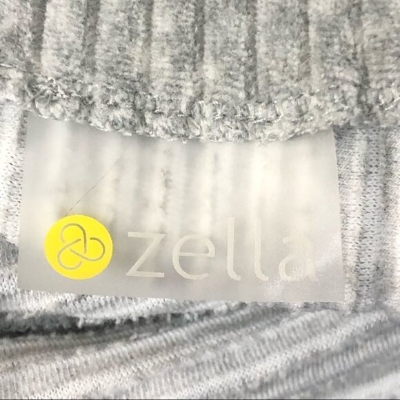 Zella Light Grey Cowl Neck Sweater Split Hem Size Small Activewear Casual - Picture 11 of 11
